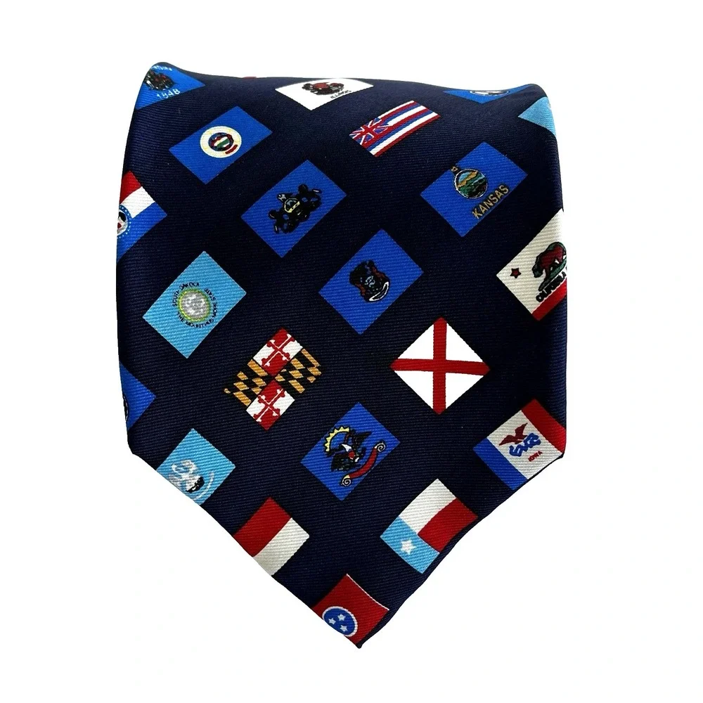 USA United States Flag Silk Necktie Tie 60